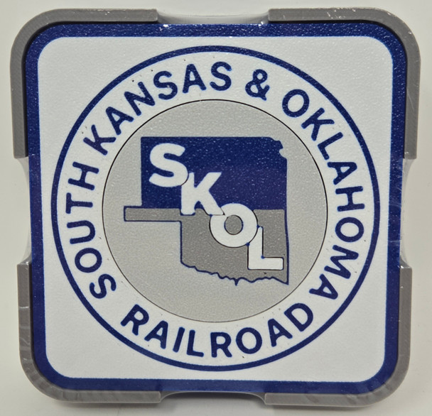 Paducah Custom Shops SKOLSQ01 - Coaster 4-Pack (Square) South Kansas and Oklahoma Railroad (SKOL)