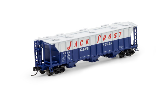 Athearn 1720 - PS-2 2893 3-Bay Covered Hopper Jack Frost Cane Sugar (NSRX) 309 - N Scale