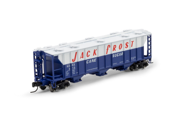 Athearn 1721 - PS-2 2893 3-Bay Covered Hopper Jack Frost Cane Sugar (NSRX) 313 - N Scale