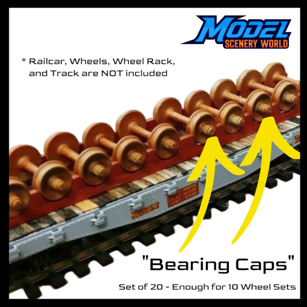 Model Scenery World N028 - Bearing Caps  - N Scale