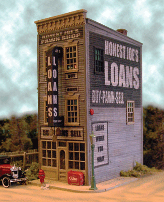 Bar Mills 0442 - Honest Joe's Pawn & Loan  - HO Scale Kit