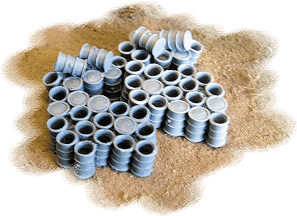 Bar Mills 02001 - 55-Gallon Drum Stacks  - HO Scale