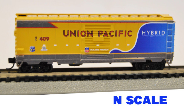 Value Trains USA N40-078 - 40' PS-1 Boxcar Union Pacific (UP) Y409 Hybrid Commemorative - N Scale