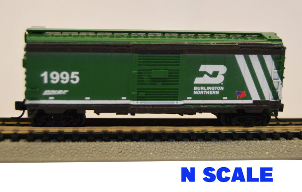 Value Trains USA N40-206 - 40' PS-1 Boxcar BNSF Burlington Northern Heritage 1995 - N Scale