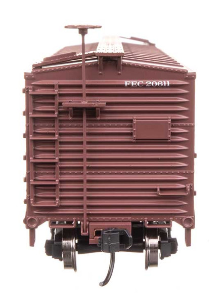 Walthers Mainline 910-40182 - 40' Double Sheathed Wood Boxcar Florida East Coast (FEC) 20644 - HO Scale