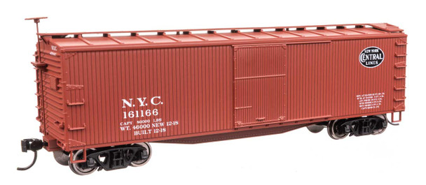 Walthers Mainline 910-40192 - 40' Double Sheathed Wood Boxcar New York Central (NYC) 161170 - HO Scale