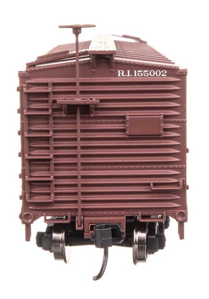 Walthers Mainline 910-40198 - 40' Double Sheathed Wood Boxcar Rock Island (RI) 155048 - HO Scale