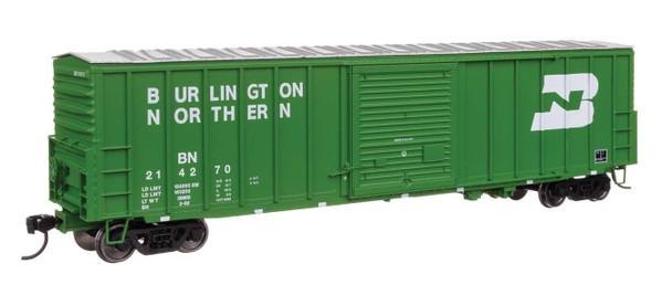 Walthers Mainline 910-46026 - 50' ACF Exterior Post Dreadnaught End Plate B Boxcar Burlington Northern (BN) 214288 - HO Scale