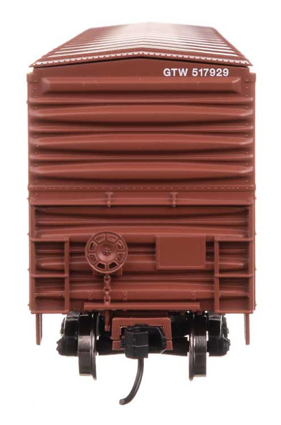 Walthers Mainline 910-46042 - 50' ACF Exterior Post Dreadnaught End Plate B Boxcar Grand Trunk Western (GTW) 517944 - HO Scale