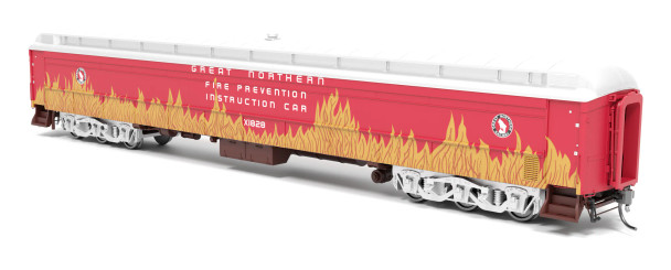 PRE-ORDER: Broadway Limited 9933 - Railroad Instruction Car Great Northern (GN) X1828 Fire Prevention - HO Scale