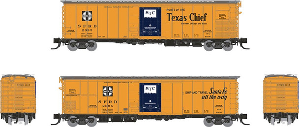 Rapido 561003A-2095 - RR-56 Mechanical Reefer Atchison, Topeka and Santa Fe (SFRD) 2095 Texas Chief Slogan - N Scale