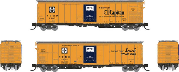 Rapido 561005A-2103 - RR-56 Mechanical Reefer Atchison, Topeka and Santa Fe (SFRD) 2103 El Capitan Slogan - N Scale