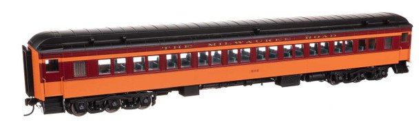Walthers Proto 920-17609 - 82' Pullman-Built Heavyweight Paired-Window Coach Milwaukee Road (MILW) 3316 - HO Scale