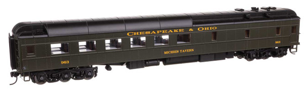 Walthers Proto 920-17704 - 82' Pullman-Built Heavyweight 36-Seat Diner Chesapeake & Ohio (C&O) 963 Michies Tavern - HO Scale