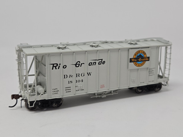 Pre-Owned: Athearn Genesis GA Airslide 2600 cu ft Rio Grande DRGW 18104 - HO Scale