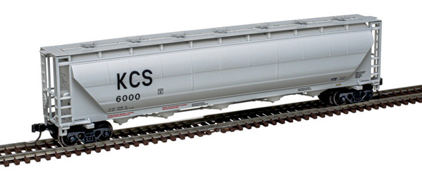 Atlas Master 50005681 - Trinity PD5000 Covered Hopper Kansas City Southern (KCS) 6007 - N Scale
