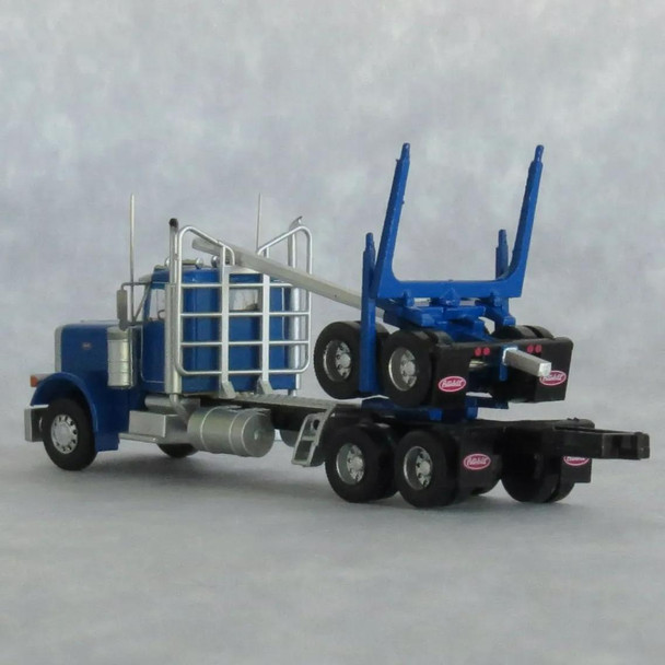 Trainworx 47984 - Peterbilt 379 Log Truck Blue  - N Scale