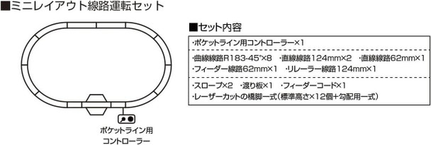 Kato 20-800 - Mini Oval Track Set with Pocket Line Controller - N Scale