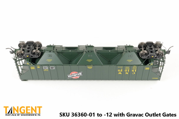 Tangent Scale Models 36360-11 - PS4750 Covered Hopper “Delivery Green” 3-1981 Chicago & Northwestern (CNW) 181225 - HO Scale