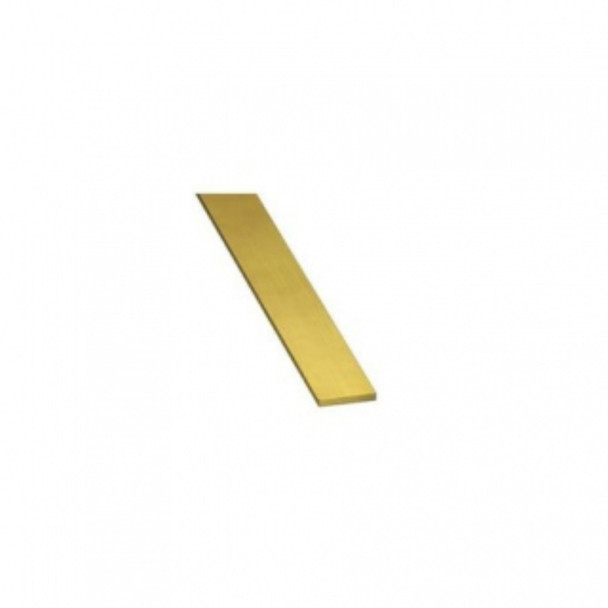 K&S Precision Metal 9842 - .5MM THK X 18MM Wide x 300MM Long Brass Strip    -