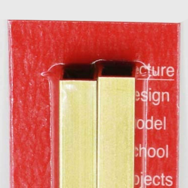 K&S Precision Metal 9851 - 3MMX3MM X .45MM Wall x 300 MM Long Square Brass Tube    -