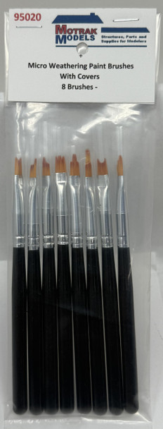 Motrak Models 95020 - Micro Weathering Paint Brushes  -