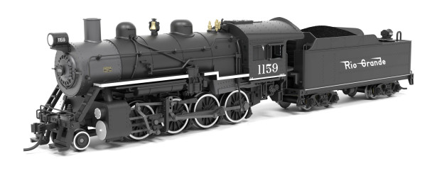 PRE-ORDER: Broadway Limited 8400 - 2-8-0 Consolidation (DC Silent) Denver & Rio Grande Western (D&RGW) 1159 - N Scale