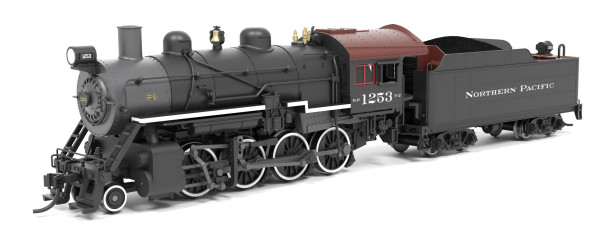 PRE-ORDER: Broadway Limited 8402 - 2-8-0 Consolidation (DC Silent) Northern Pacific (NP) 1253 - N Scale