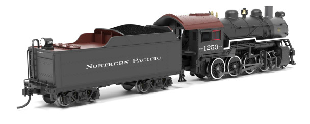 PRE-ORDER: Broadway Limited 8402 - 2-8-0 Consolidation (DC Silent) Northern Pacific (NP) 1253 - N Scale