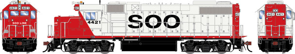 PRE-ORDER: Athearn Genesis 2645 - EMD GP38-2 (DC Silent) Soo Line (SOO) 4421 - HO Scale
