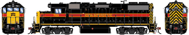 PRE-ORDER: Athearn Genesis 2659 - EMD GP38-2 (DC Silent) Iowa Interstate (IAIS) 703 - HO Scale