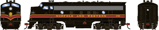 PRE-ORDER: Athearn Roundhouse 3512 - EMD F7A (DC Silent) Norfolk & Western (NW) 3729 - HO Scale