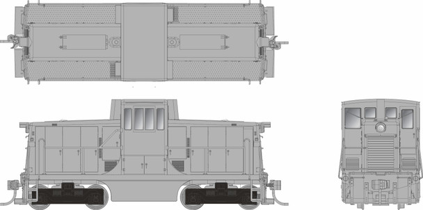 Rapido 48596 - GE 44 Tonner (DCC and Sound) Undecorated Phase II Body - HO Scale