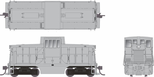Rapido 48597 - GE 44 Tonner (DCC and Sound) Undecorated Phase III Body - HO Scale