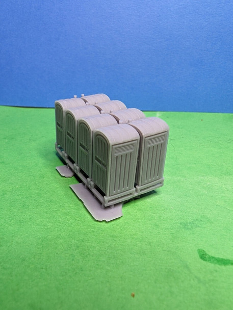 Whistle Stop Models HO1005 - 8 Porta Pottys  - HO Scale