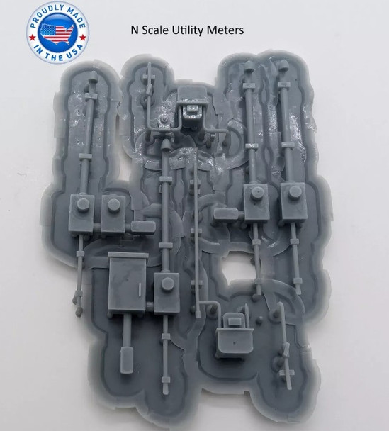 Whistle Stop Models N1000 - Utility Meters (6)  - N Scale