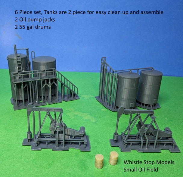 Whistle Stop Models N7004 - Oil Field Set  - N Scale