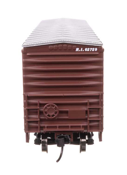 Walthers Mainline 910-46717 - 50' Waffle Side Boxcar (Pullman-Standard Door) Rock Island (RI) 62729 - HO Scale