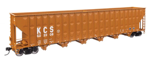 Walthers Mainline 910-56348 - 73' Greenville 7,000 Cubic Foot Wood Chip Hopper Kansas City Southern (KCS) 503908 - HO Scale