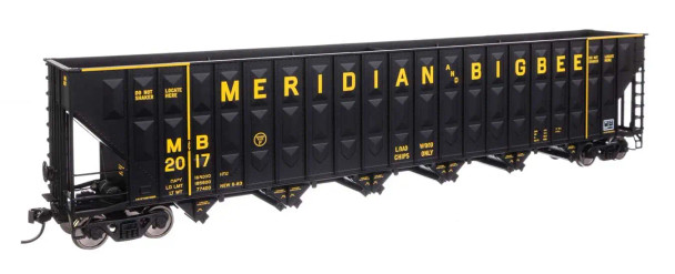 Walthers Mainline 910-56352 - 73' Greenville 7,000 Cubic Foot Wood Chip Hopper M&B Railroad (MNBR) (GWRR) 2017 - HO Scale
