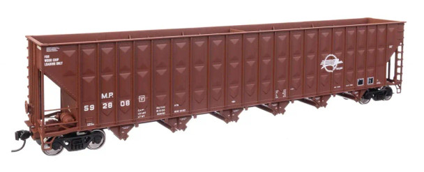 Walthers Mainline 910-56354 - 73' Greenville 7,000 Cubic Foot Wood Chip Hopper Missouri Pacific (MP) 592808 - HO Scale