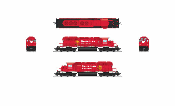 Broadway Limited 9485 - EMD SD40-2 (DC Silent) Canadian Pacific (CP) 6610 - N Scale