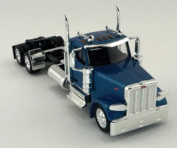 HO Logistics Replicas 589061 - Peterbilt 589 2-Axle Day-Cab Semi Tractor Metallic Blue  - HO Scale