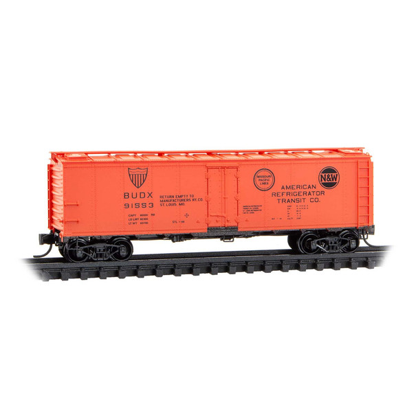 Micro-Trains Line 05900290 -  40' Steel Ice Reefer American Refridgerator Transit (BUDX) 91553 - N Scale