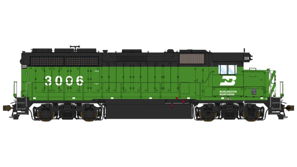 PRE-ORDER: Class One Model Works LM00158 - EMD GP40 (DCC and Sound) Burlington Northern (BN) 3006 - HO Scale