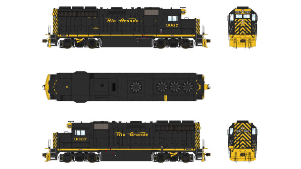 PRE-ORDER: Class One Model Works LM00256 - EMD GP40 (DCC and Sound) Denver & Rio Grande Western (D&RGW) 3067 - HO Scale