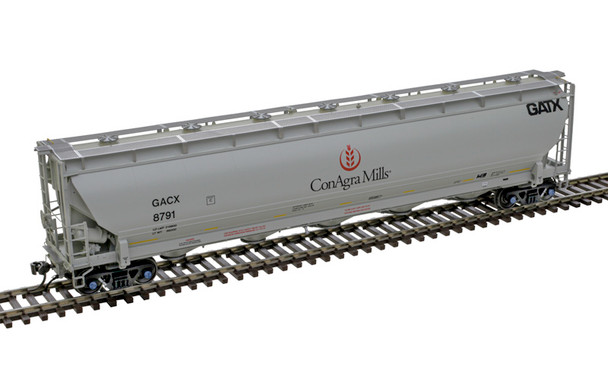 Atlas Master 20007491 - Trinity 5660 PD Covered Hopper General American (GACX) 8774 (ConAgra Mills) - HO Scale