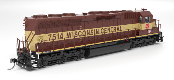 Broadway Limited 9825 - EMD SD45 (DCC and Sound) Wisconsin Central (WC) 7522 - HO Scale