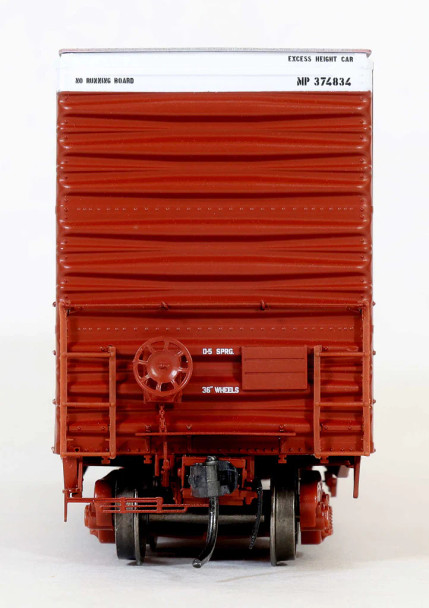 Moloco 61502-02 - 100t MOD UP.DES.9-88, ACF 50' Hi-cube Ext. Post 1971 Waffle, 8+8 plug door Missouri Pacific (MP) 374834 - HO Scale