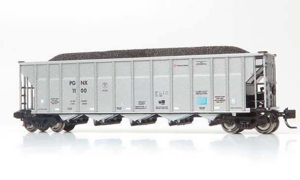Rapido 538025A-1202 - Autoflood III Coal Hopper w/Load Progress Energy (PGNX) 1202 - N Scale